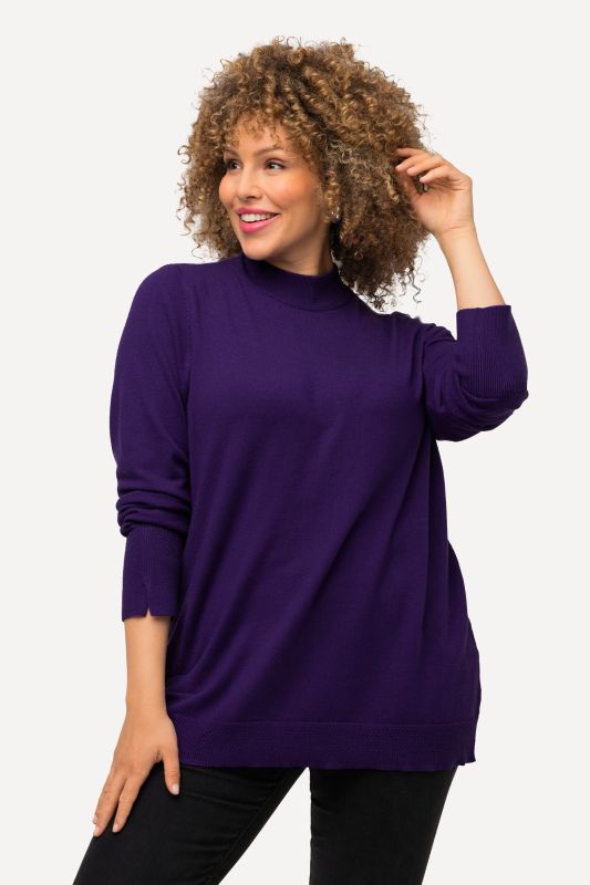 Long Sleeves Mock Turtleneck Sweater
