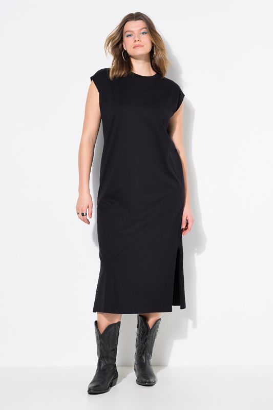 Classic Cap Sleeve Oversized  Fit Jersey Dress