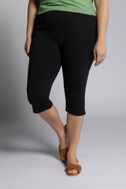 Eco Cotton Lace Accent Capri Leggings