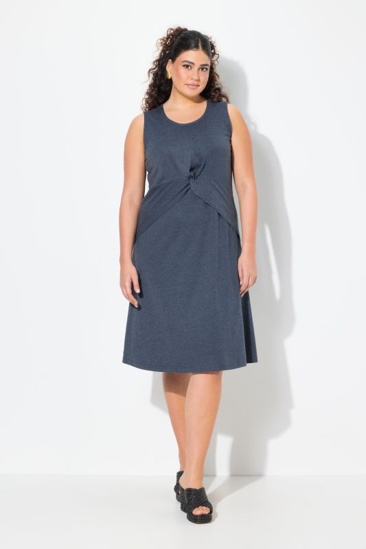 Knotted Sleeveless Jersey Dress