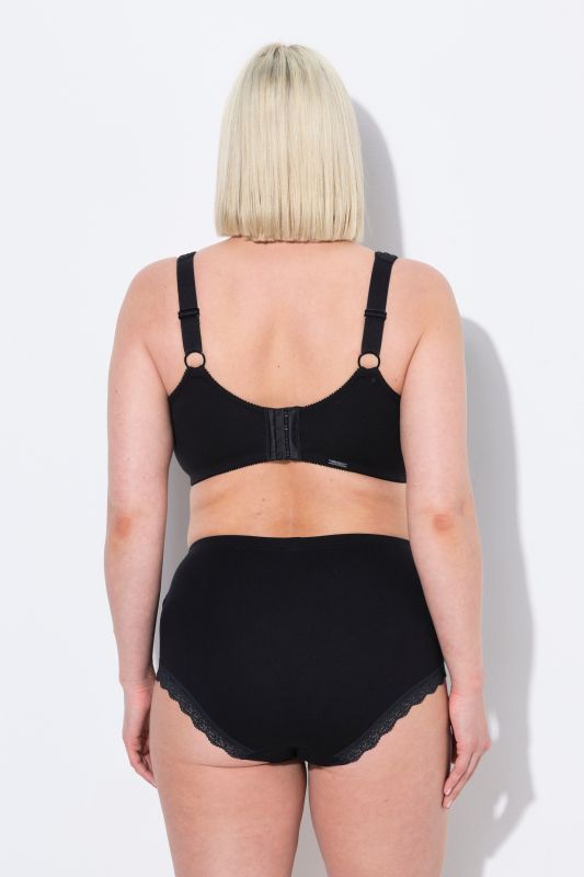 Lace Panel Underwire-Free Relief Bra