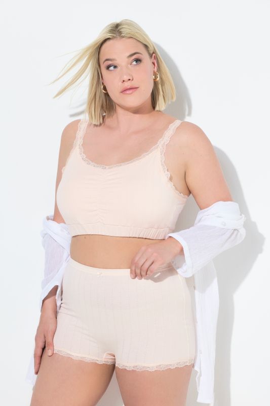 4 Pack of Boyshorts- Openwork Stripe