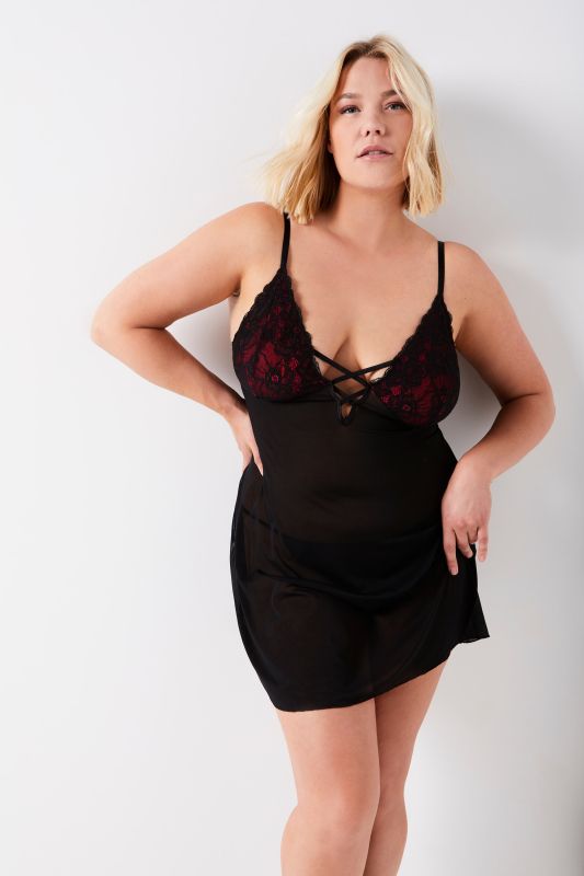 Strappy Negligee with Thong