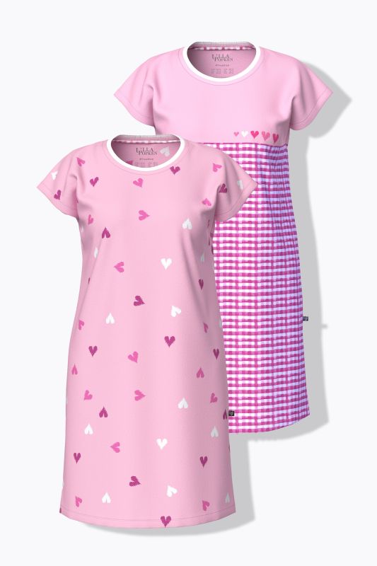 2 Piece Sleep Tees- Sweet Checks