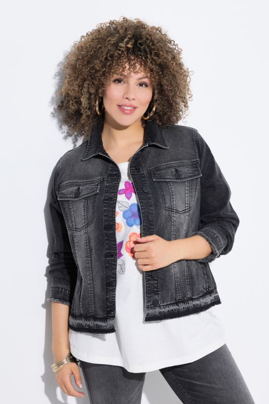 Raw Hem Denim Jacket