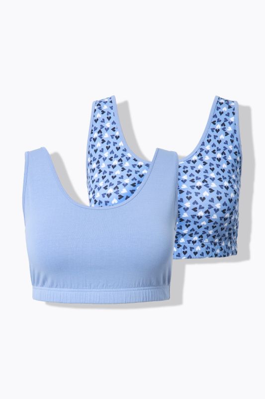 2 Pack Bralettes- Sweet Check