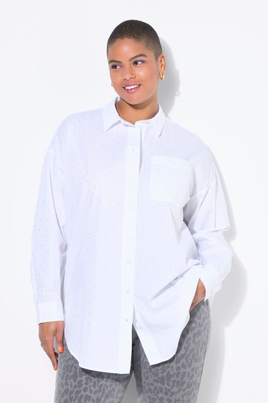 Риза с декоративни камъчета