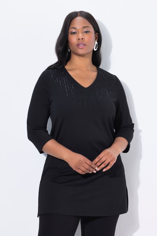 Туника с декоративни камъчета