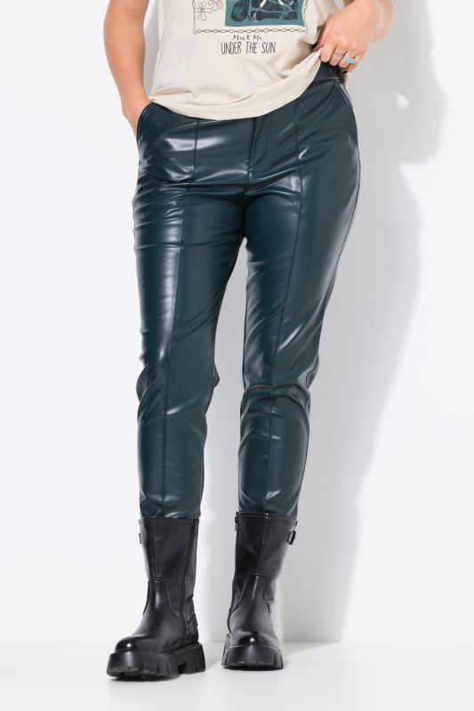 Fake leather pants
