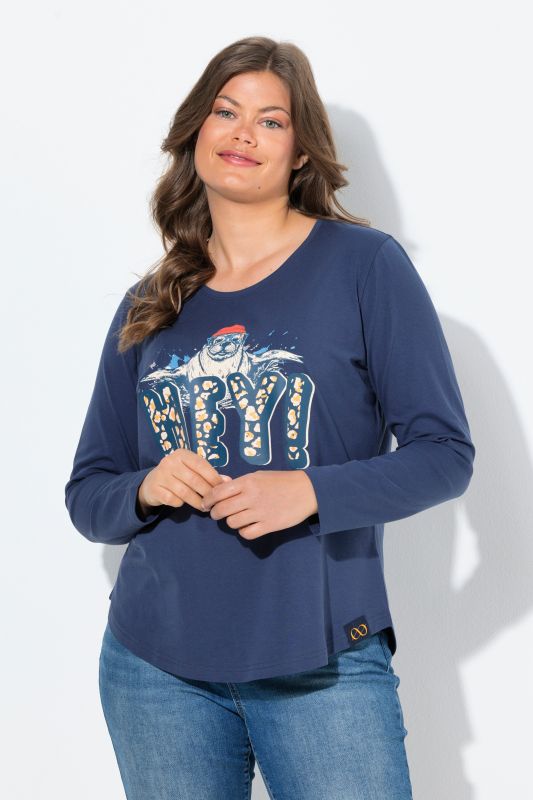 Seal Graphic Long Sleeve Statement Tee
