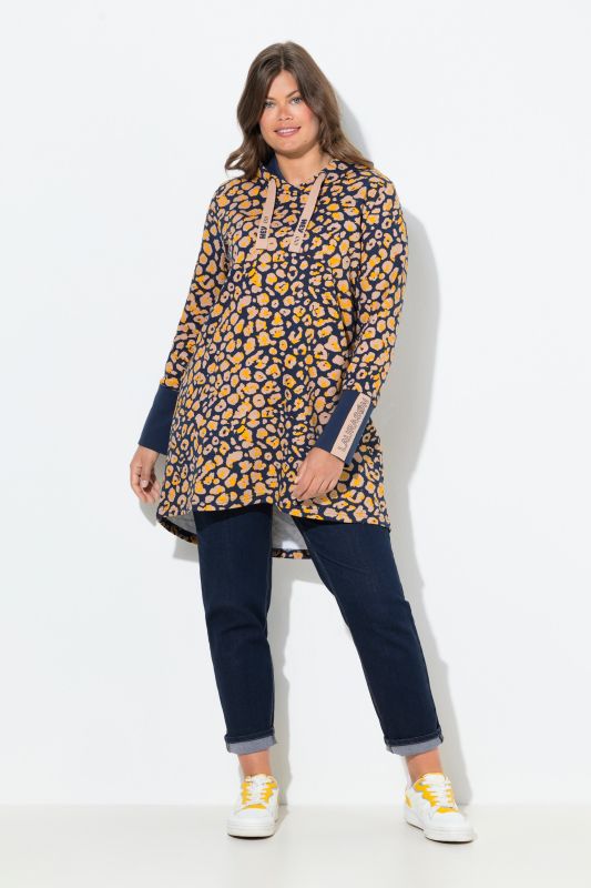 Суитчър дълъг с леопардов принт