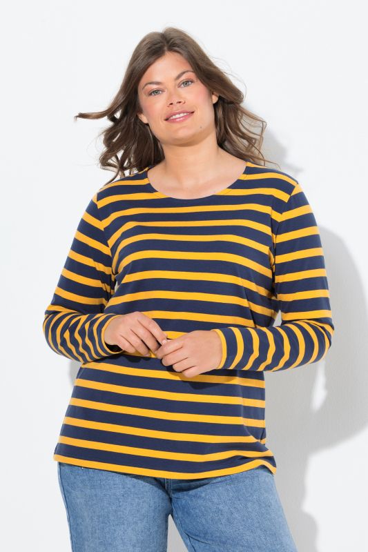 Тениска с контрастни райета