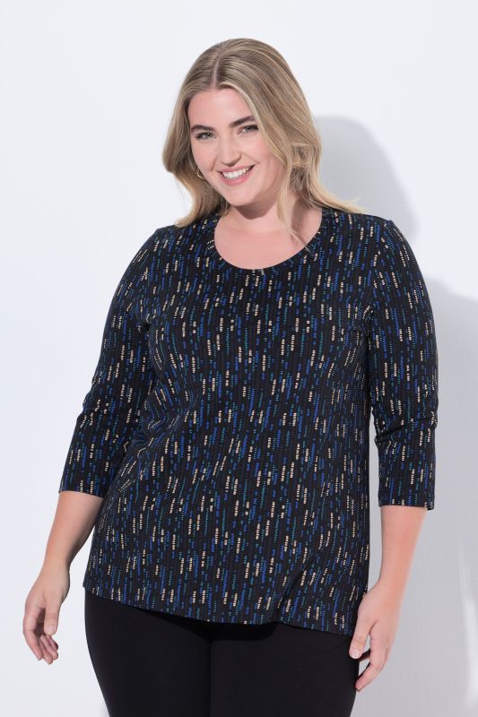 Dot Rain Print Cotton Tee