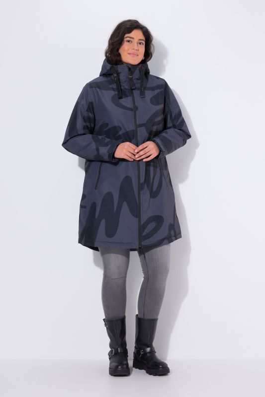 HYPRAR Scribble Print Coat