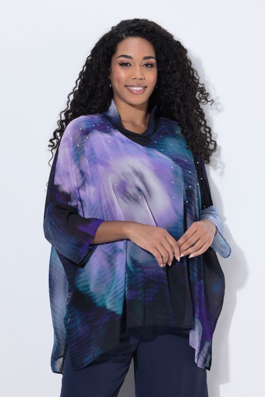 Northern Lights Layered Chiffon Blouse
