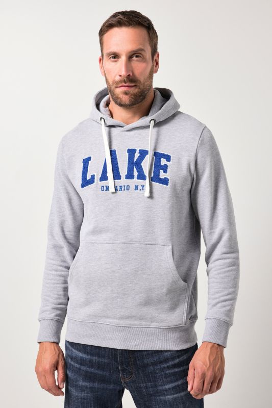 Суитчър с качулка и надпис