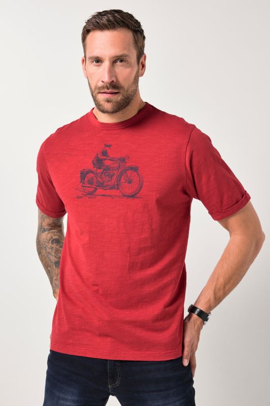 Тениска с принт на мотор