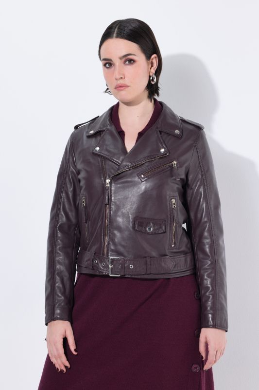 Biker Style Leather Jacket