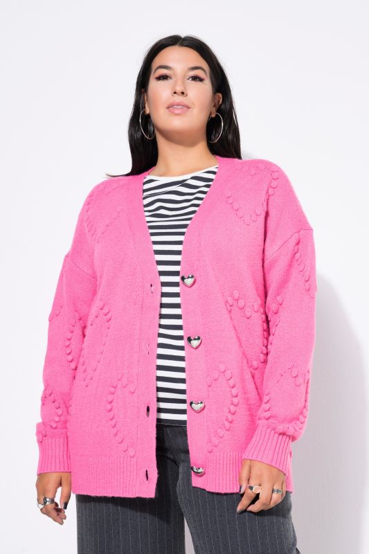 Textured Heart Cardigan