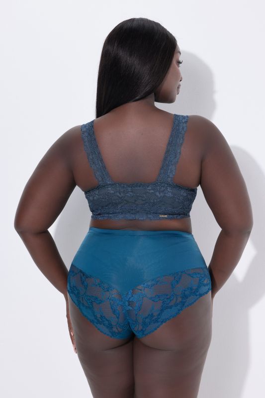 Бюстие с дантела и цип отпред