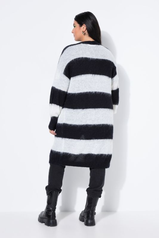 Жилетка дълга с райета