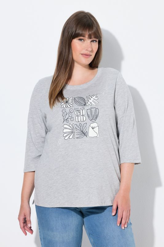 Тениска с ботанически принт