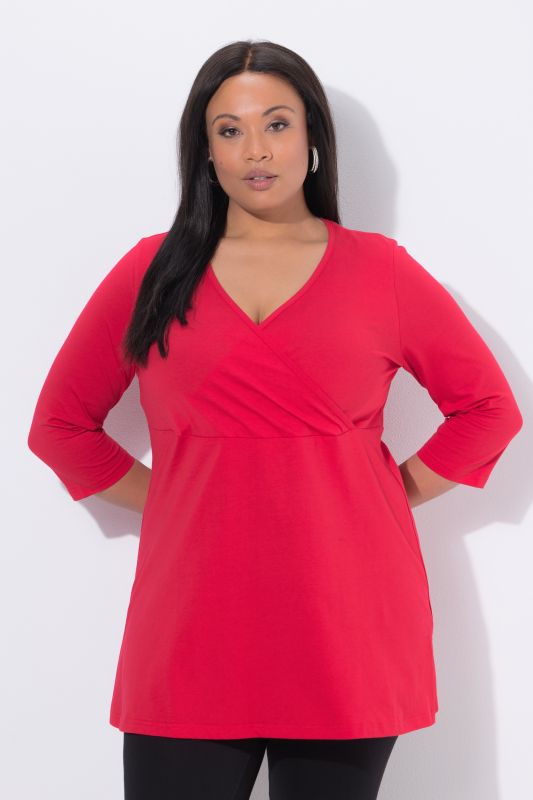 Wrap Look Knit Tunic