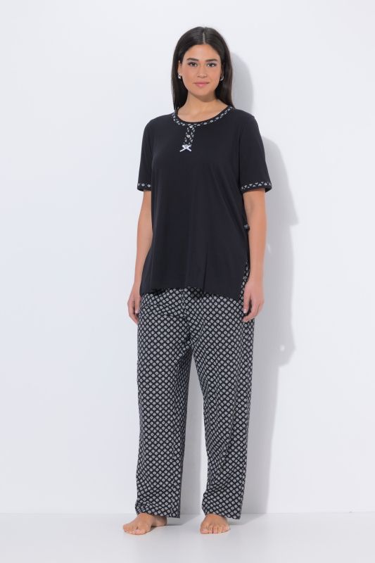 Geometric Print 2 Piece Pajama Set