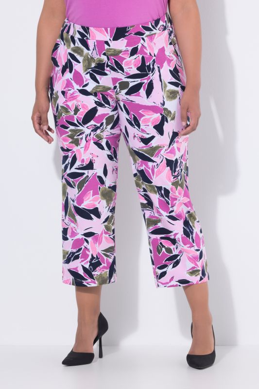 Painted Vine Cropped Jersey Pants