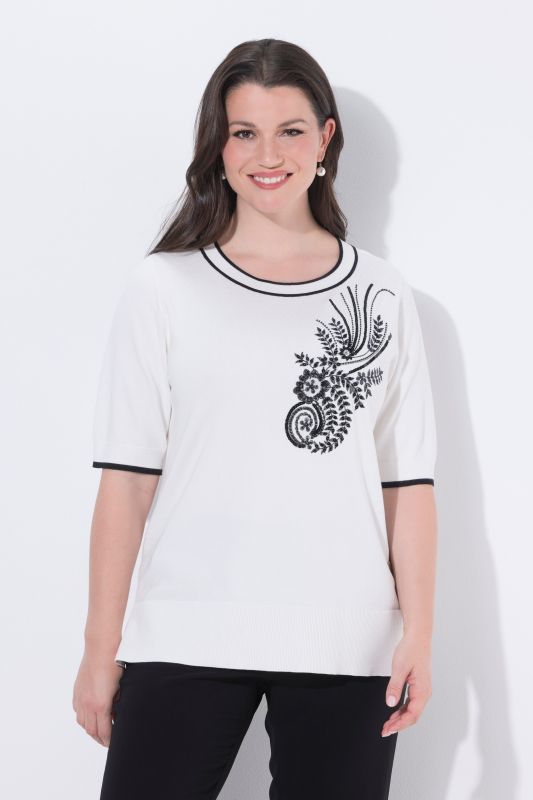 Contrast Piping Twinset Sweater