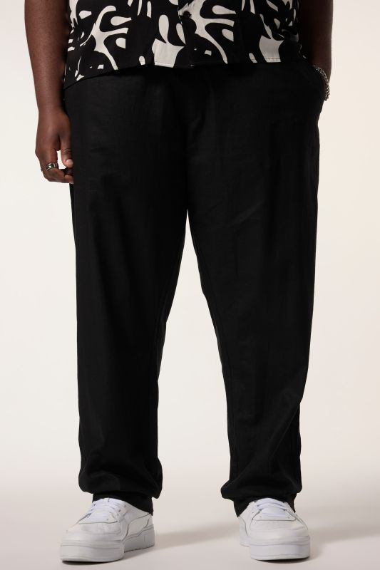 STHUGE linen-blend slip-on trousers