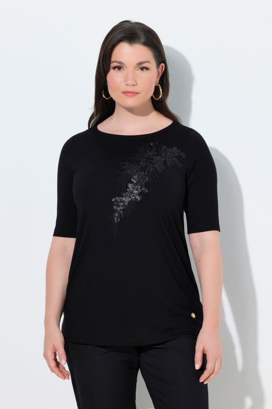 Tonal Sequined Tee