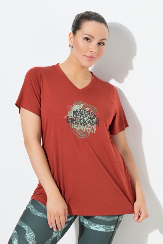 Antibacterial Graphic Lettering Short Sleeve Tee