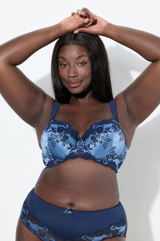 Shimmering Lace Underwire Bra