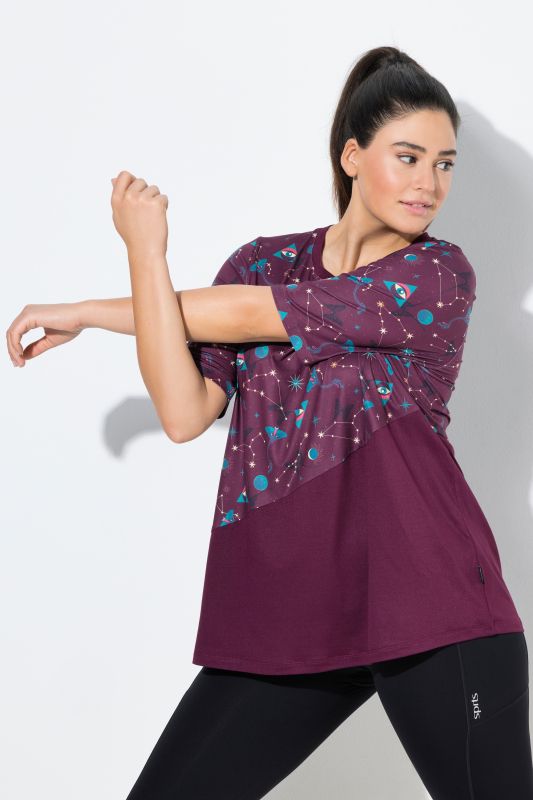 Quick Drying Celestial Print Performance Tee