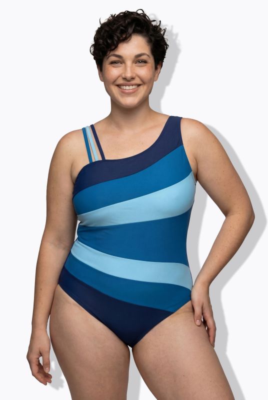 Бански с блокови райета