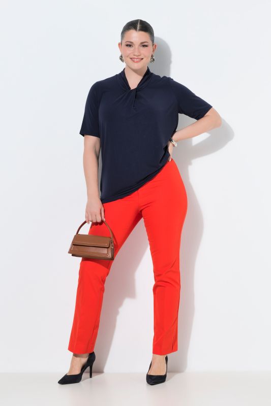 Stretch Fit Straight Leg Pants