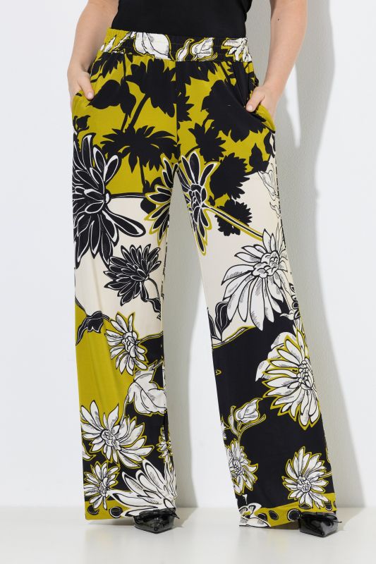 Vibrant Flower Print Pants