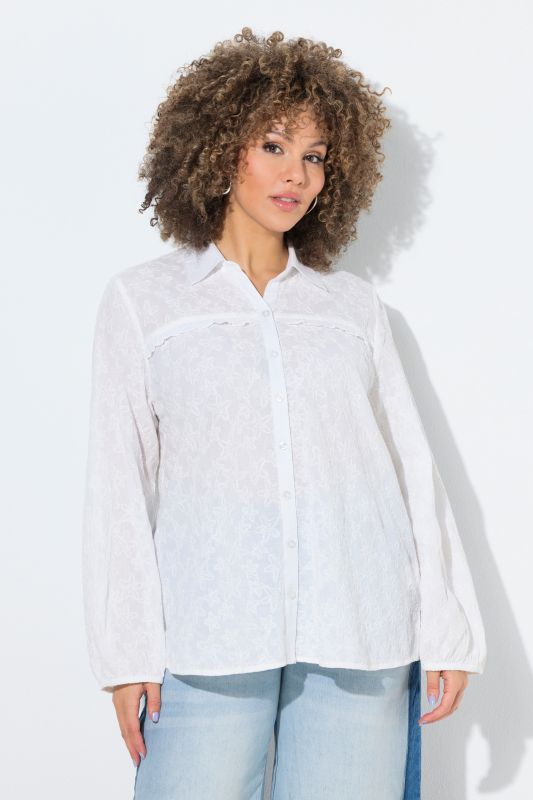 Риза с бродерия на морски звезди