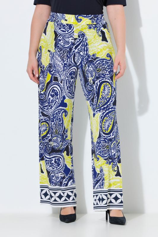 High-Voltage Paisley Slinky Pants