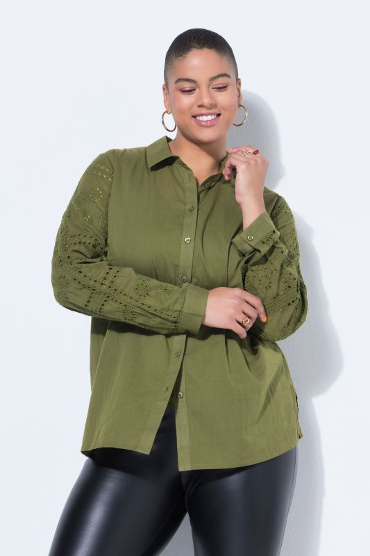 Риза с дантелени акценти