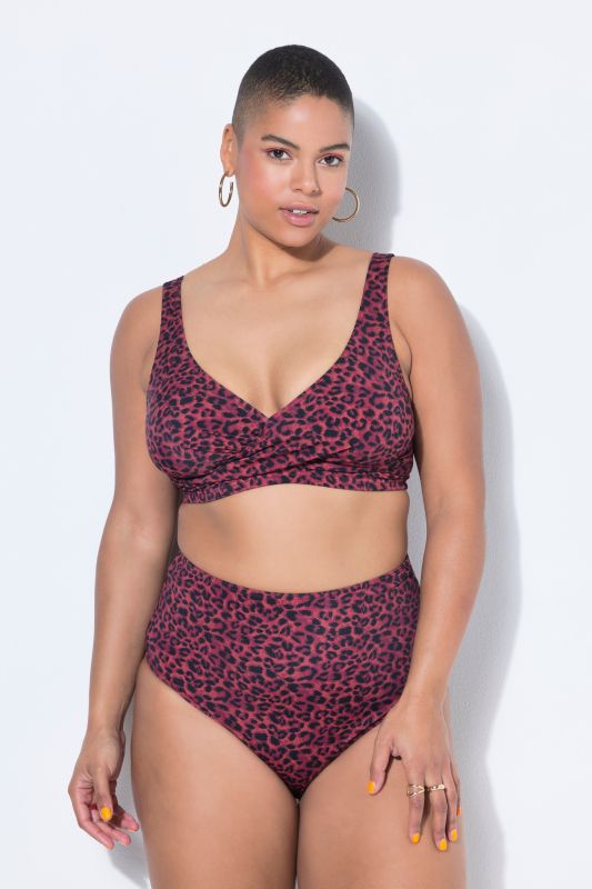 Leopard Print  Bikini Top