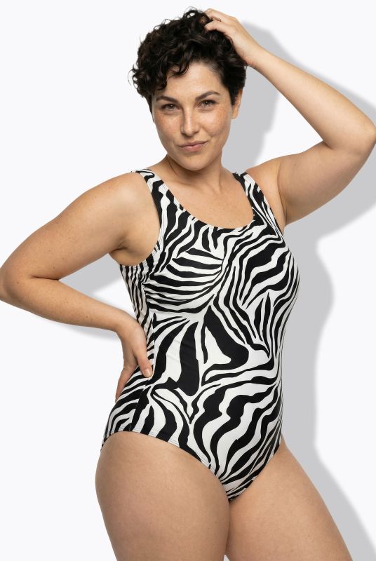 Бански със зебров принт