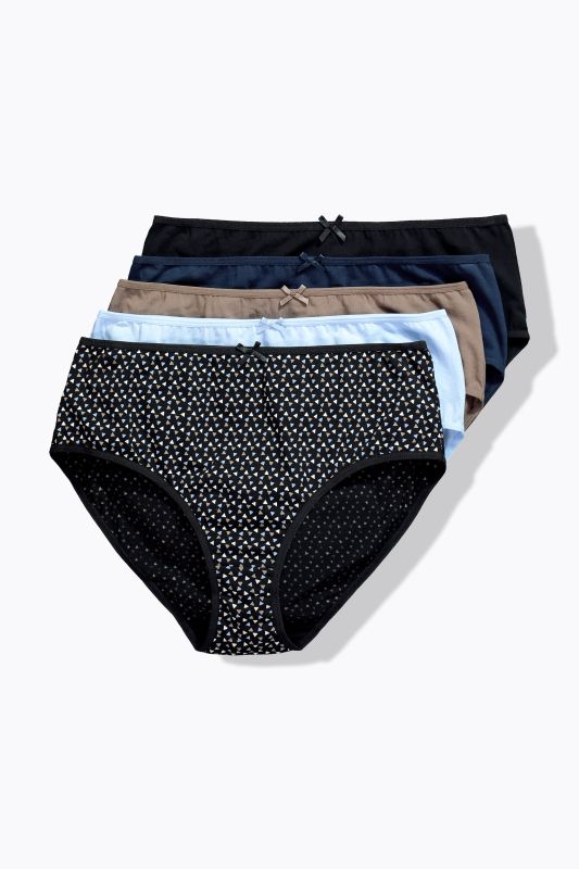 Бикини комплект от 5 броя с  принт на триъгълници