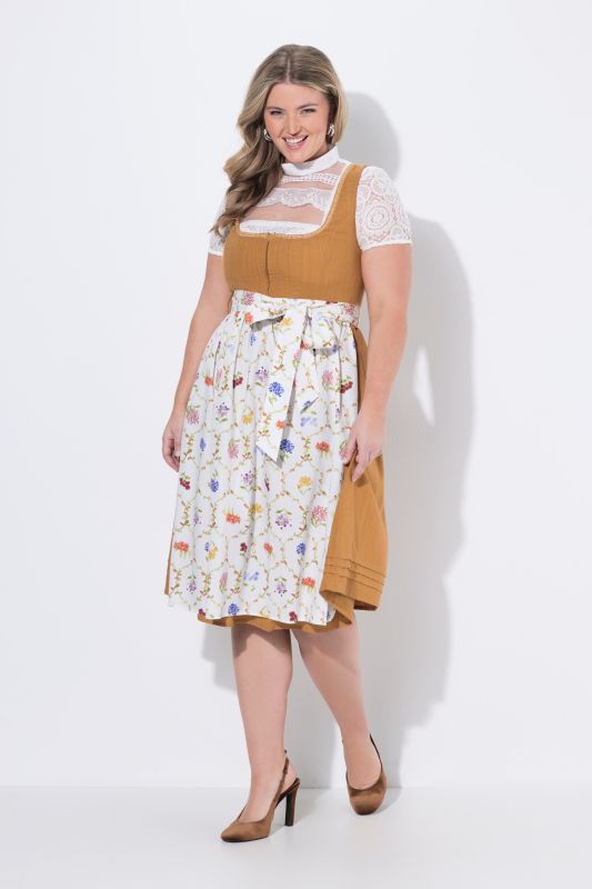 Botanical Print Linen Blend Dirndl