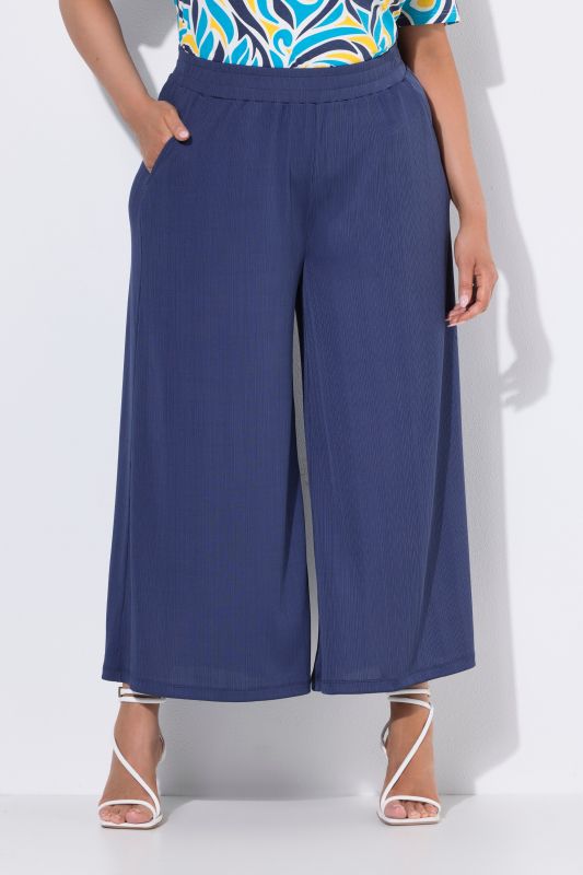 Extra Wide Leg Elastic Waist Culottes