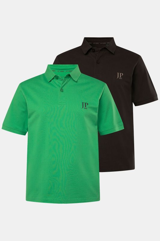 2 Pack of Polo Shirts, combed cotton piqué