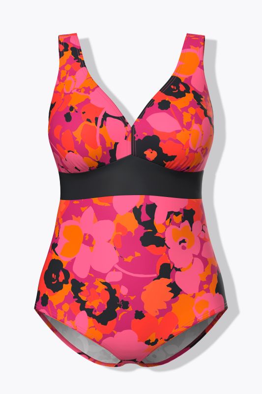 Electric Floral One Piece Swimsuit