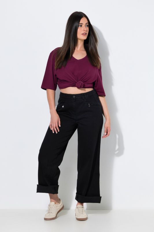 Stretch-Fit Zip Pocket Mony Style Jeans