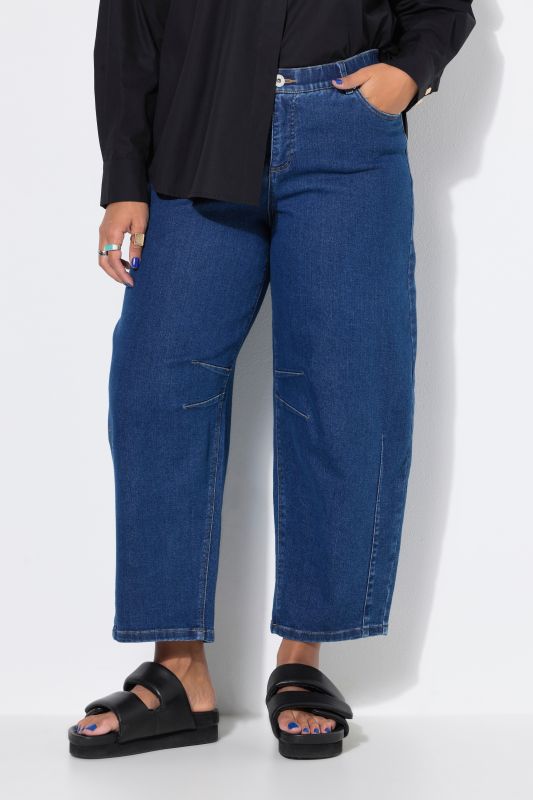 Elastic Waist Balloon Jeans